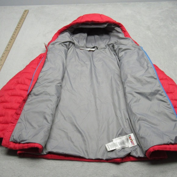 Spyder Jacket Youth Large Fuchsia‎ Edyn Hoody Insulated Snow Zip Quilted Puffer - Picture 11 of 16
